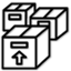 packing boxes icon