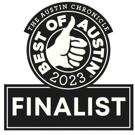 The Austin Chronicle Best of Austin 2023 Finalist Badge